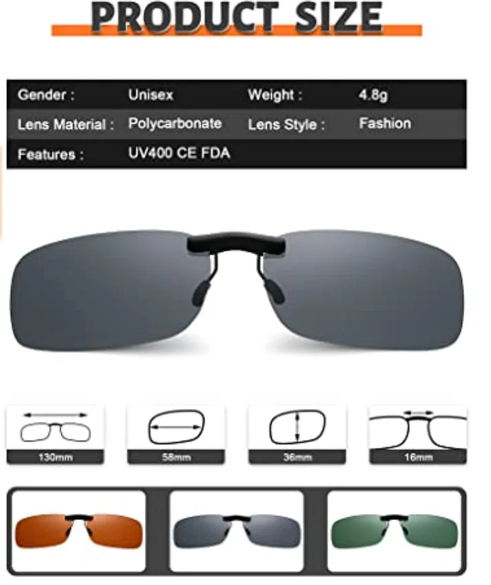 2 In 1 Polarized Sunglasses Men Women Magnetic Clip On Glasses TR90 Alloy Optical Prescription Eyewear Frames Eyeglasses UV400 2