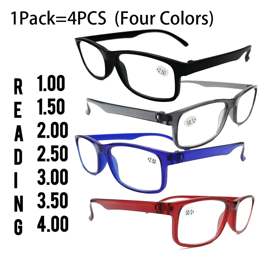 Anti-blue Ray Reading Glasses Men Women High Quality Half-frame Diopter Glasses Business Male Presbyopic Eyeglasses +1.0~+4.0