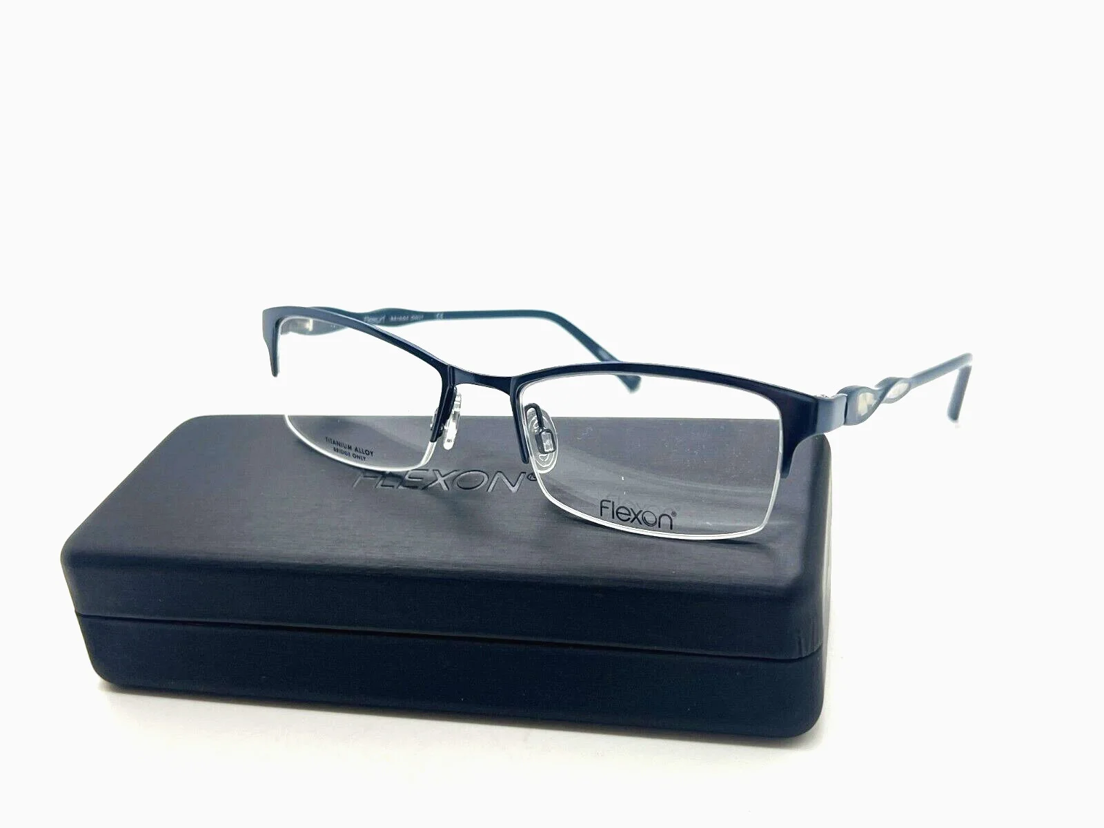 Authentic FLEXON GRABLE 412 SATIN BLUE Eyeglasses Frame 51-18-135mm TITANIUM