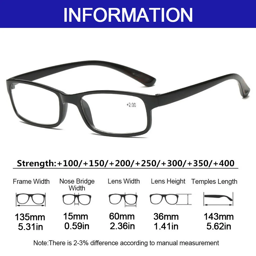 Blue Light Blocking Reading Glasses Men Women CR39 Lenses Prescription Eyewear TR90 Anti Fatigue Computer Eyeglasses Frame 4