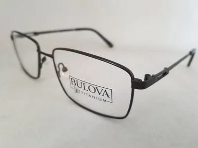 BULOVA Sala Twist Titanium eyeglasses frame Dark Grey 55mm MEN