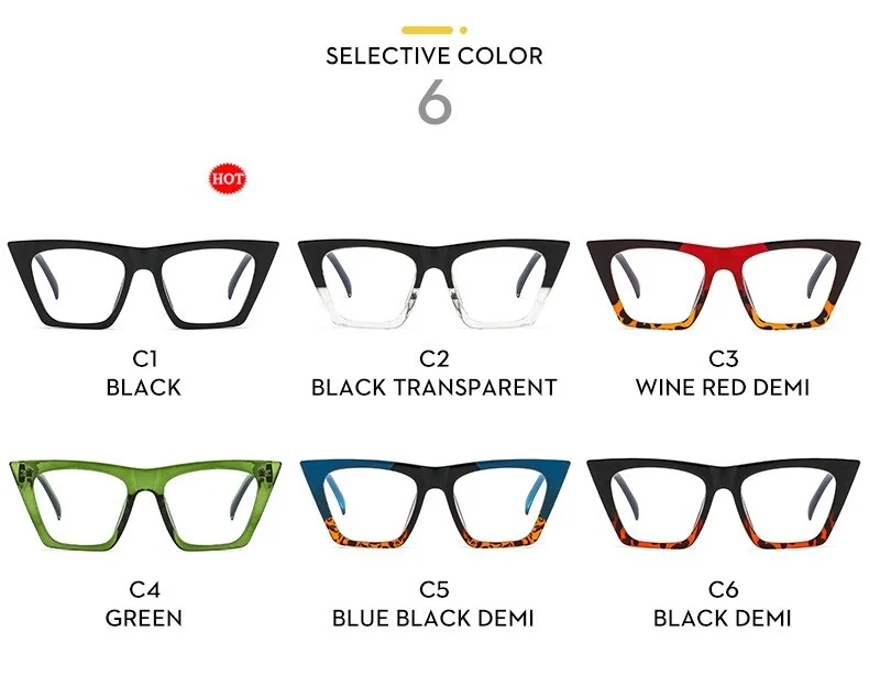 Cat Eye Anti Blue Light Optical Glasses Frames Women Crystal Cut TR90 Fashion Computer Eyeglasses Lentes Opticos Para Mujer