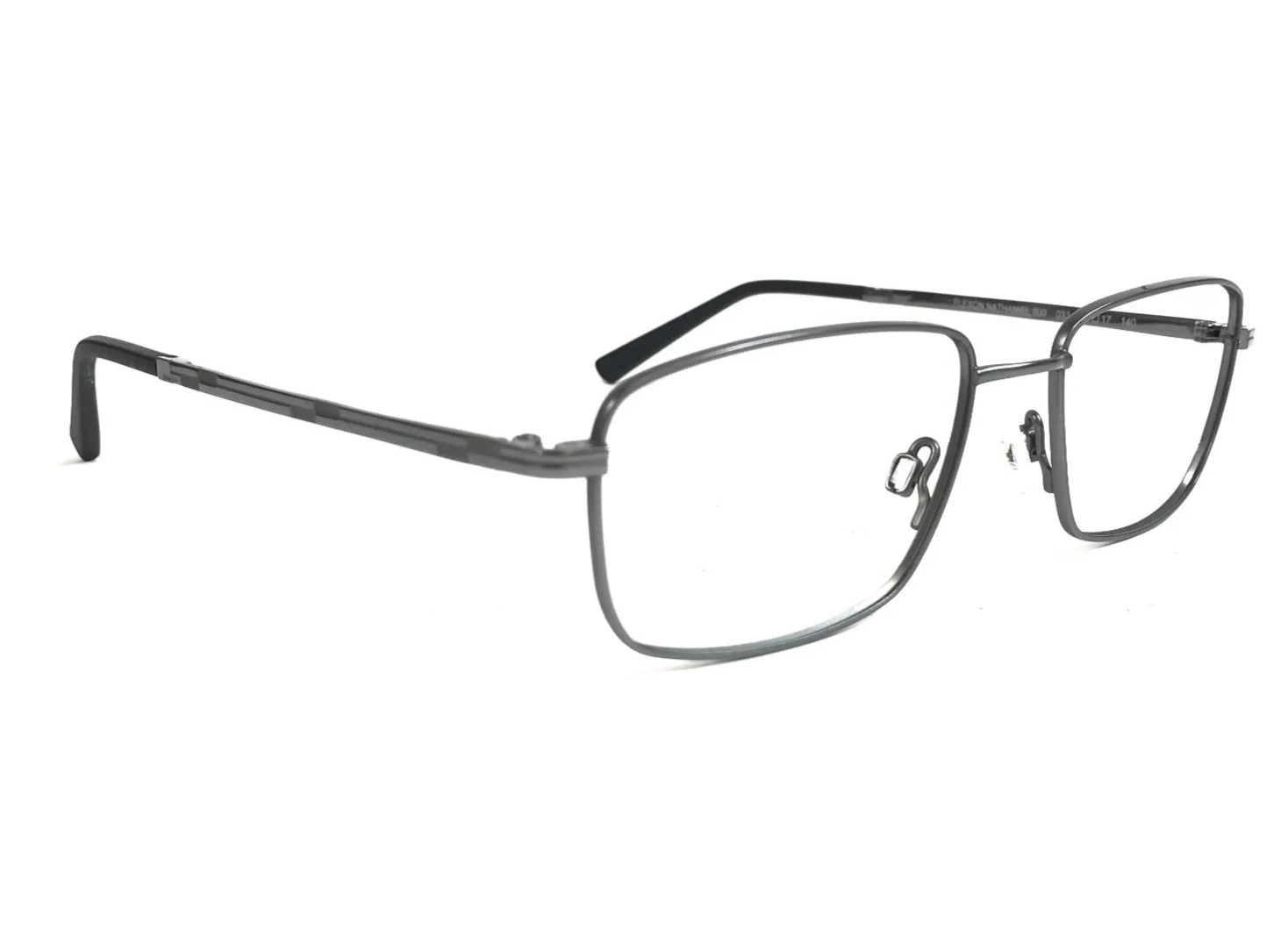 Flexon Eyeglasses Frames NATHANIEL 600 033 Dark Gunmetal Gray Titanium 52-17-140 3