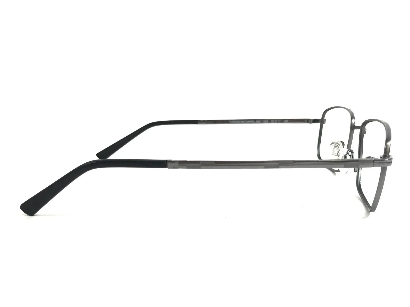 Flexon Eyeglasses Frames NATHANIEL 600 033 Dark Gunmetal Gray Titanium 52-17-140 4