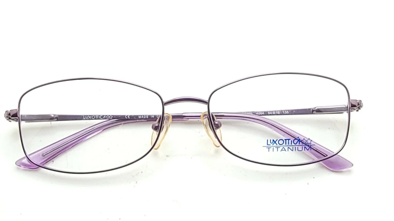 Luxottica 1389 4064 Purple Titanium Eyeglasses Frame 54-16 135 New