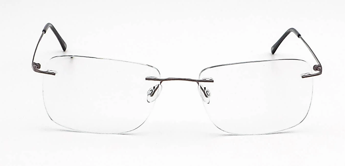 Magnavision CT0405 Titanium Men’s Women’s Oval Rimless Eyeglasses M092A1