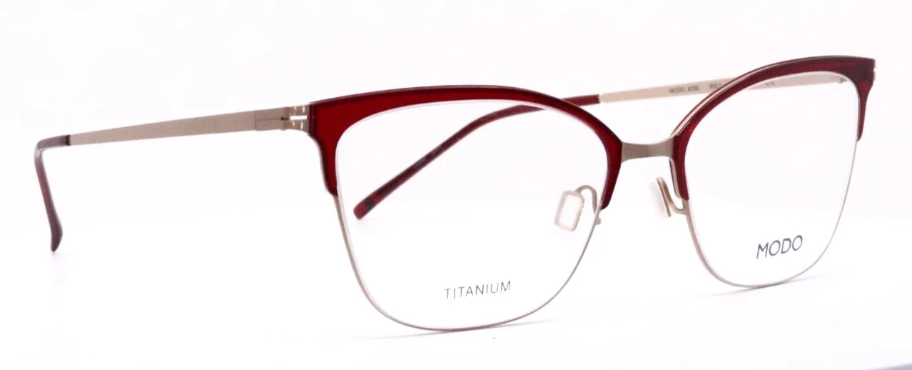 MODO 4095 RRED Red Womens Cat Eye Full Rim Eyeglasses 54-17-140 B:40 4