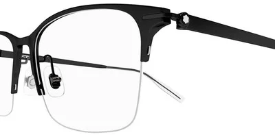 NEW Mont Blanc MB0284oA-001 Black Black TITANIUM TEMPLE Eyeglasses 2