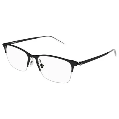 NEW Mont Blanc MB0284OA-004 Black Black TITANIUM TEMPLE Eyeglasses