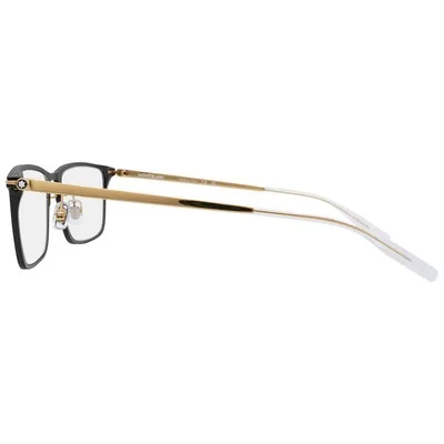 NEW Mont Blanc MB0285oA-003 Black Gold TITANIUM TEMPLE Eyeglasses 2
