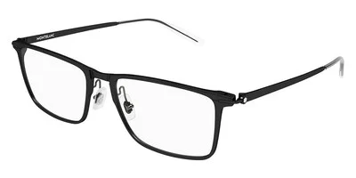 NEW Mont blanc MB0285oA-004 Black Black TITANIUM TEMPLE Eyeglasses
