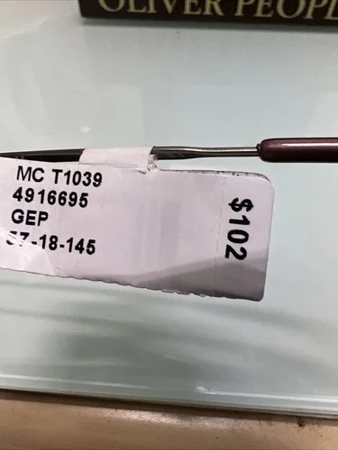 NWT Ti Flex MC T1039 Eyeglasses Frames 57-18-145 Silver Brown Flex Titanium 2
