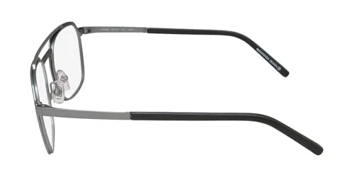Oga 10180o Titanium Flex Metal Eyeglass Frame/Glasses Lightweight Allergy Free [52-21-145, black/grey] 4