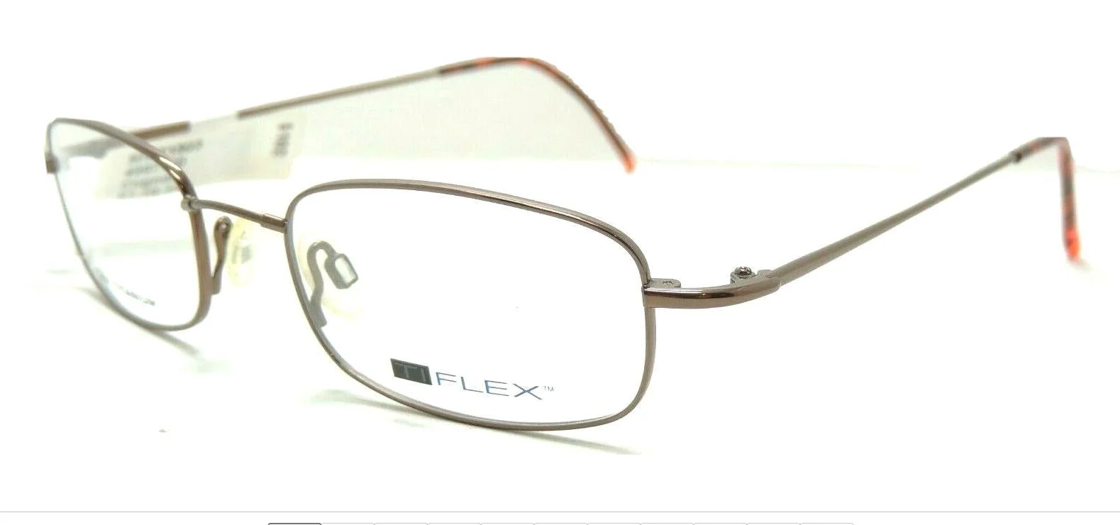 Tech Flex Titanium Mens Eyeglasses 1503 Brown Size 51-19-145