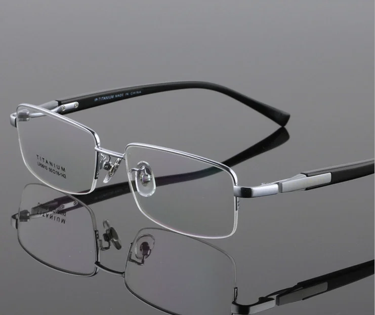 Tech Flex Titanium Mens Eyeglasses F1503 Brown with CASE Size 51-19-145 4