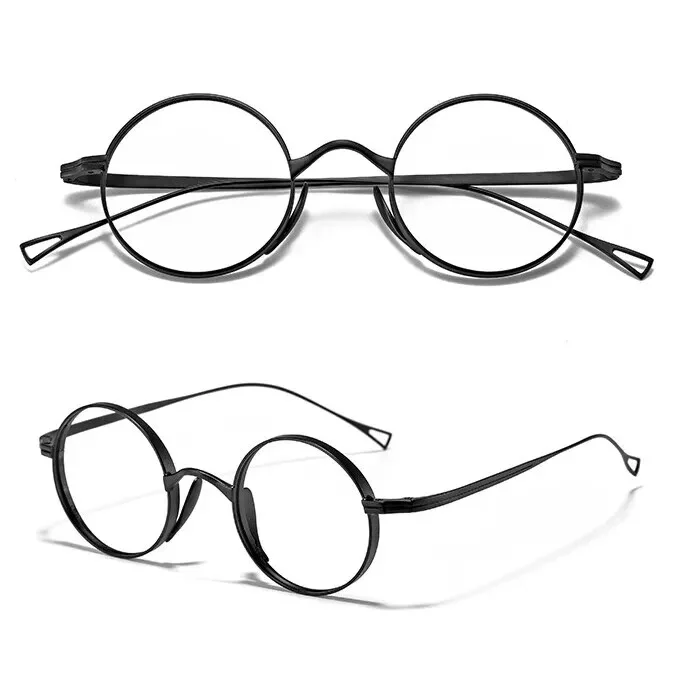 Titanium Glasses Retro Spectacles Round Women Men Japanese Retro Eyeglass frames