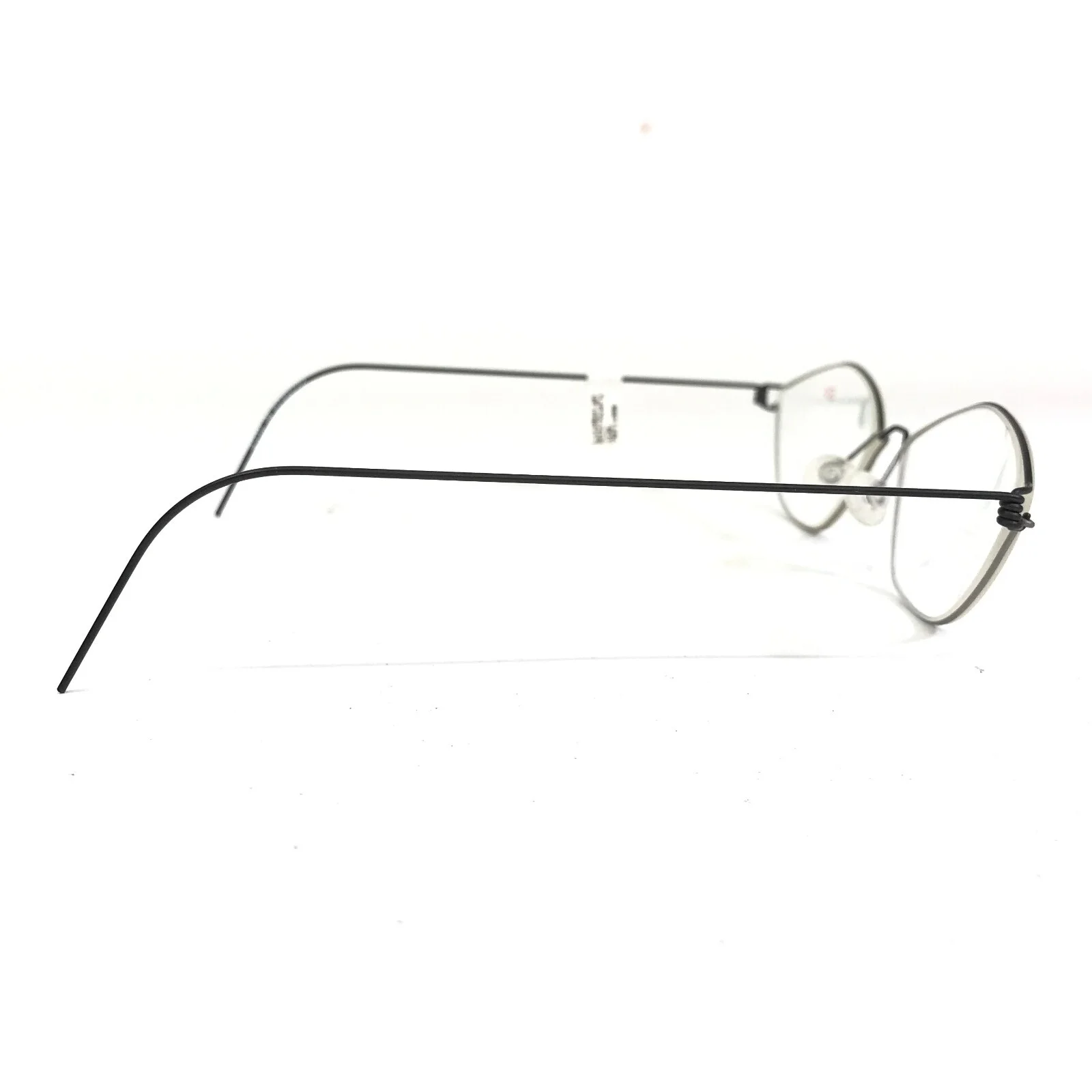 Vintage Lindberg Eyeglasses Frames Hydra Air Titanium Rim Gunmetal 52-17-130 4